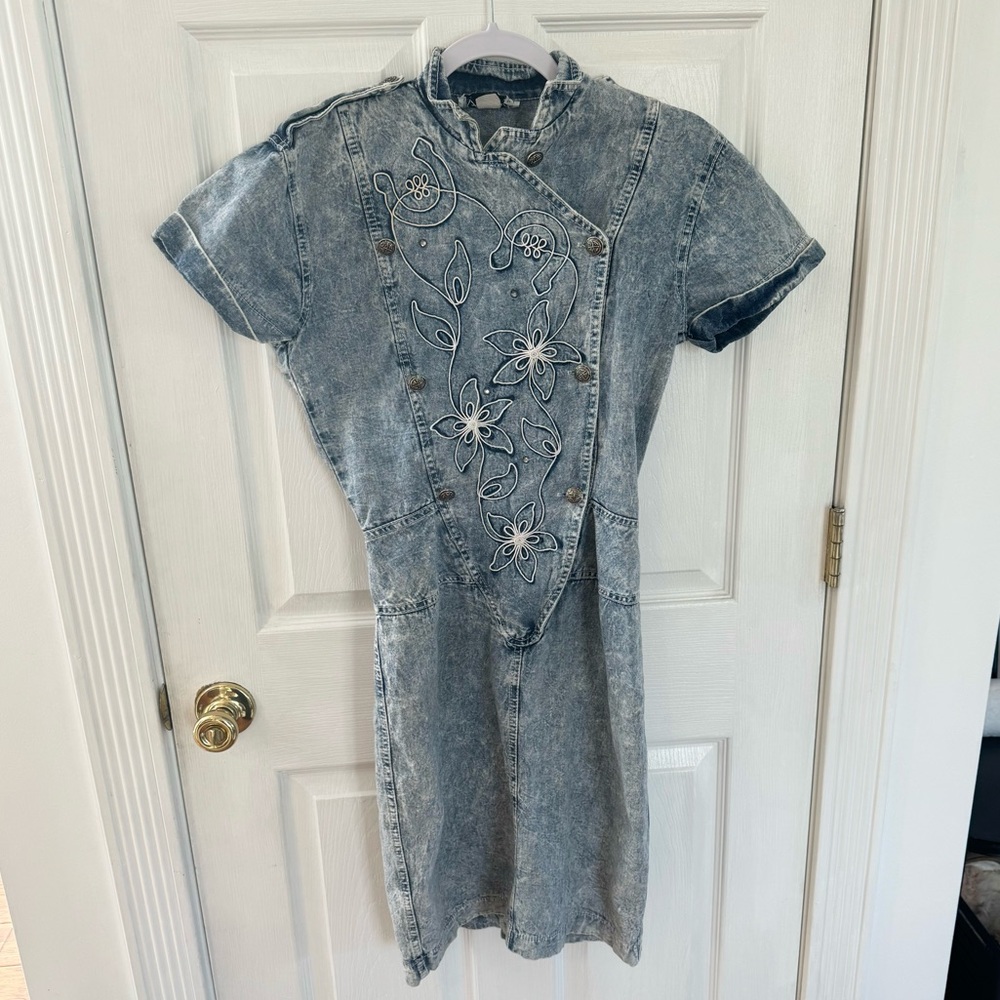Vintage Rampage Acid Wash denim dress